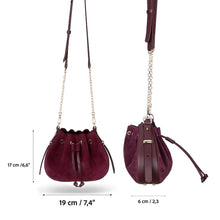 Vivienne Suede Leather Shoulder Bag