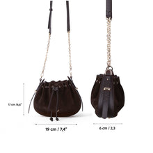 Vivienne Suede Leather Shoulder Bag