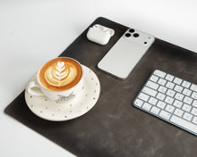 Lined Leather Desk Mat Medium Size