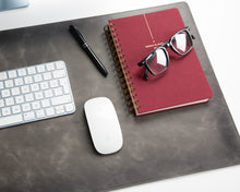 Lined Leather Desk Mat Medium Size