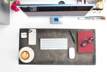 Lined Leather Desk Mat Medium Size