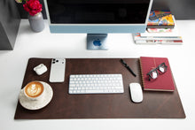 Lined Leather Desk Mat Medium Size