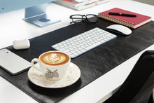 Lined Leather Desk Mat Medium Size