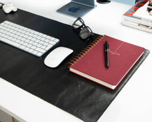 Lined Leather Desk Mat Medium Size