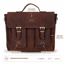 Wellington Leather Business Briefcase