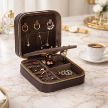 Amanda Leather Jewelry Box, Medium