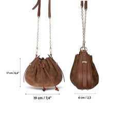 Vivienne Suede Leather Shoulder Bag