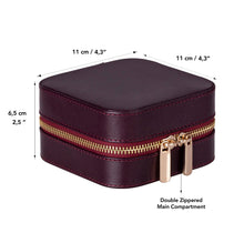Amanda Leather Jewelry Box, Medium