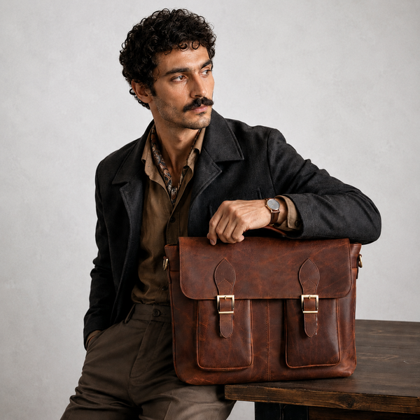 Wellington Leather Business Briefcase