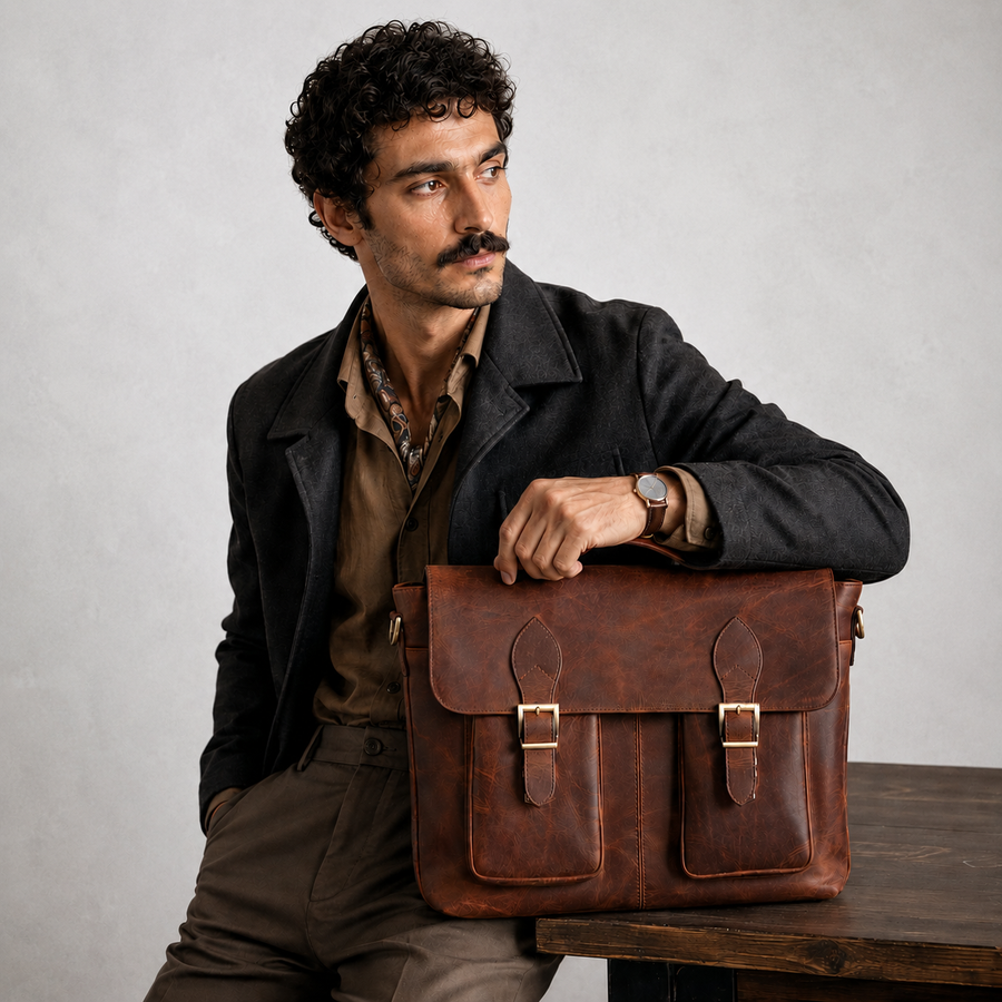 Wellington Leather Business Briefcase